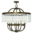 Livex Lighting Ashton Chandelier in Hand Painted Palacial Bronze