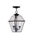 Livex Lighting Westover 2 Light Outdoor Chain Hang in Black