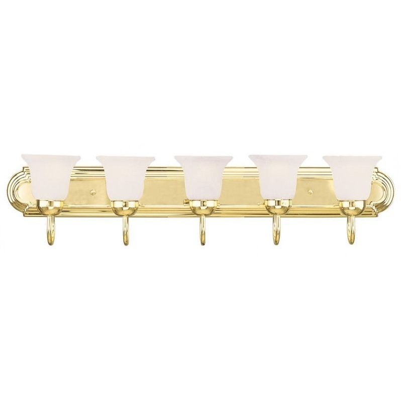 Livex Lighting Riviera Bath Light in Polished Brass