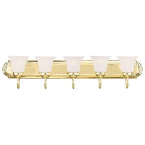 Livex Lighting Riviera Bath Light in Polished Brass