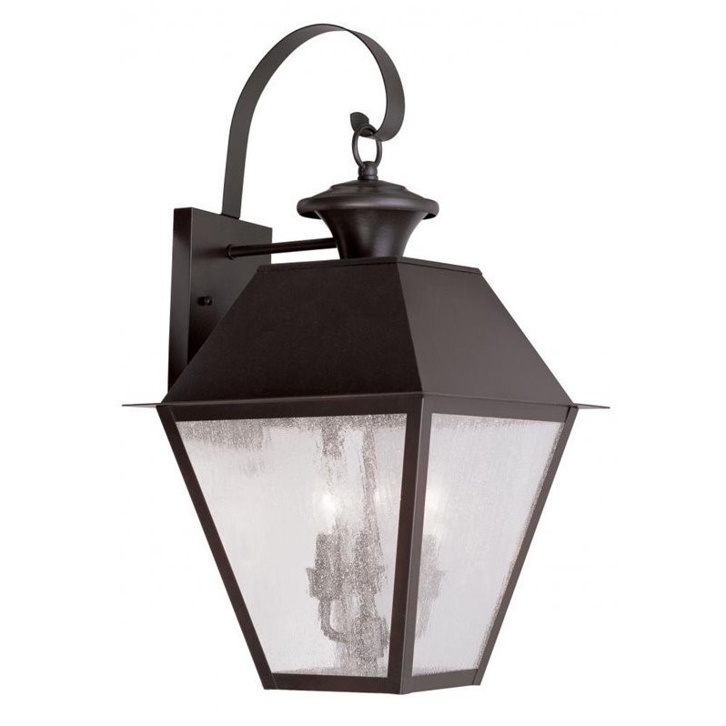 Livex Lighting Mansfield Outdoor Wall Lantern in Bronze