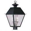 Livex Lighting Mansfield Outdoor Post Head in Black