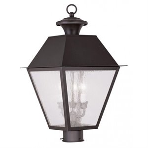 Livex Lighting Mansfield Outdoor Post Head in Bronze