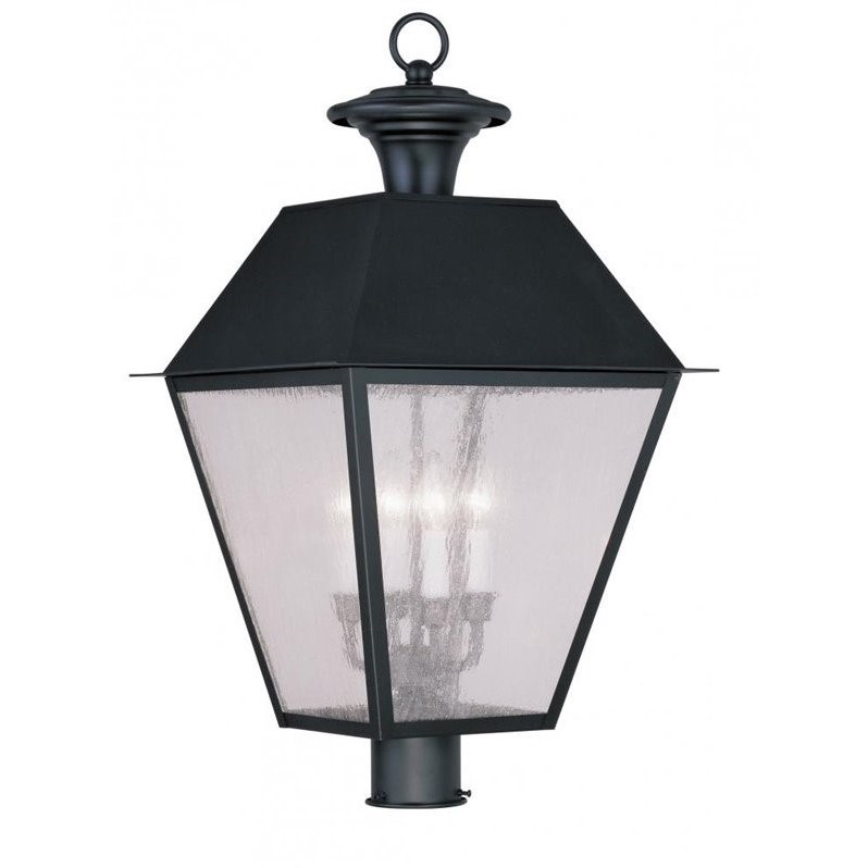 Livex Lighting Mansfield Outdoor Post Head in Black
