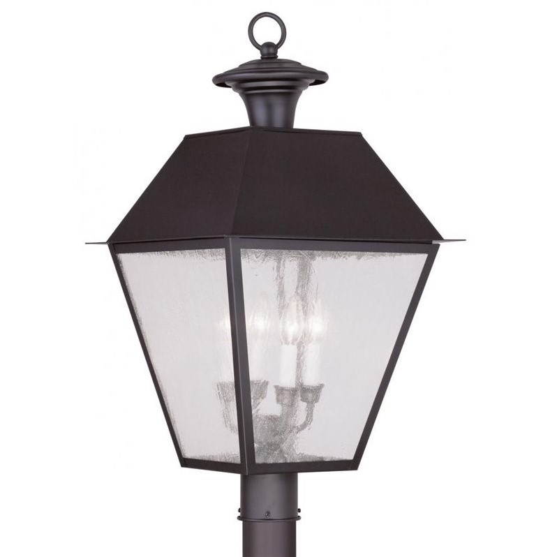 Livex Lighting Mansfield Outdoor Post Head in Bronze