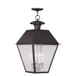Livex Mansfield 4 Light 15 inch Bronze Outdoor Pendant Lantern
