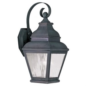 Livex Lighting Exeter Outdoor Wall Lantern in Charcoal