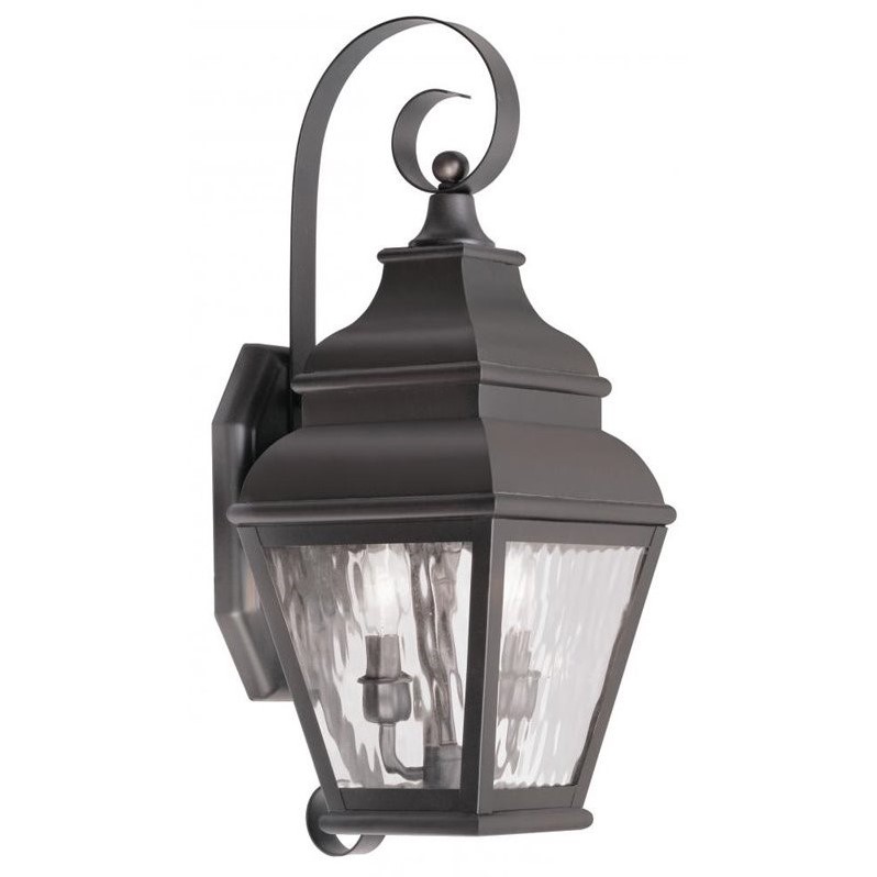 Livex Lighting Exeter 2 Light Outdoor Wall Lantern in Bronze