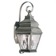 Livex Lighting Exeter 2 Light Outdoor Wall Lantern in Vintage Pewter