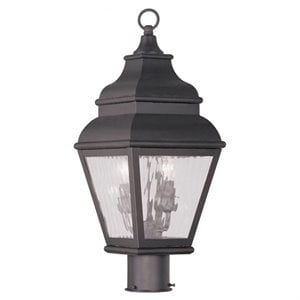 Livex Lighting Exeter 2 Light Outdoor Post Head in Bronze