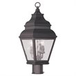 Livex Lighting Exeter 2 Light Outdoor Post Head in Bronze