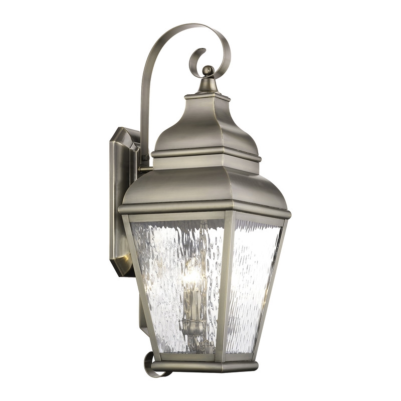 Livex Lighting Exeter Outdoor Wall Lantern in Vintage Pewter