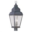 Livex Lighting Exeter Outdoor Post Head in Charcoal