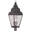 Livex Lighting Exeter Outdoor Post Head in Charcoal