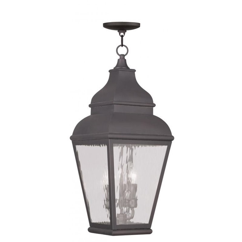 Livex Lighting Exeter Outdoor Chain Hang in Charcoal