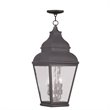 Livex Lighting Exeter Outdoor Chain Hang in Charcoal
