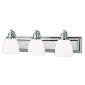livex lighting springfield 3 bath light in chrome