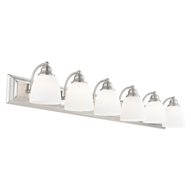 Livex Lighting Springfield 6 Light Brushed Nickel Bath Light