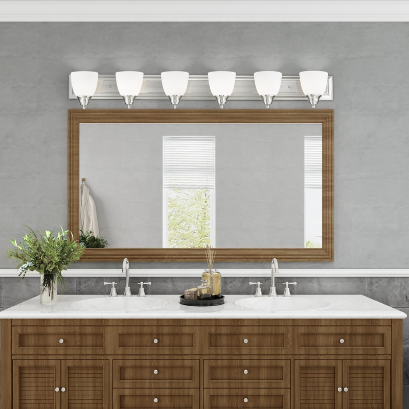 Livex Lighting Springfield 6 Light Brushed Nickel Bath Light