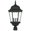 Livex Lighting Hamilton Outdoor Post-Top Lantern in Textured Black