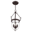 Livex Lighting Jefferson 3 Light Bronze Chain Lantern