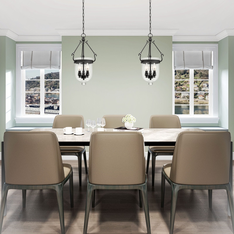 Livex Lighting Jefferson 3 Light Bronze Chain Lantern