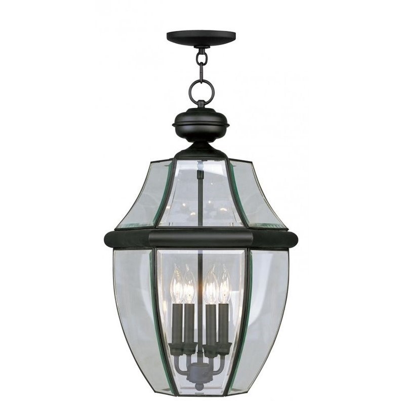 Livex Lighting Monterey Outdoor Chain Hang in Black