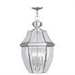 Livex Lighting Monterey Outdoor Chain Hang in Brushed Nickel