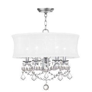 Livex Lighting Newcastle Chandelier in Brushed Nickel