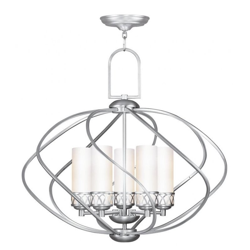 Livex Lighting Westfield Chandelier in Brushed Nickel