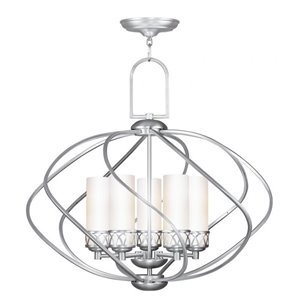Livex Lighting Westfield Chandelier in Brushed Nickel