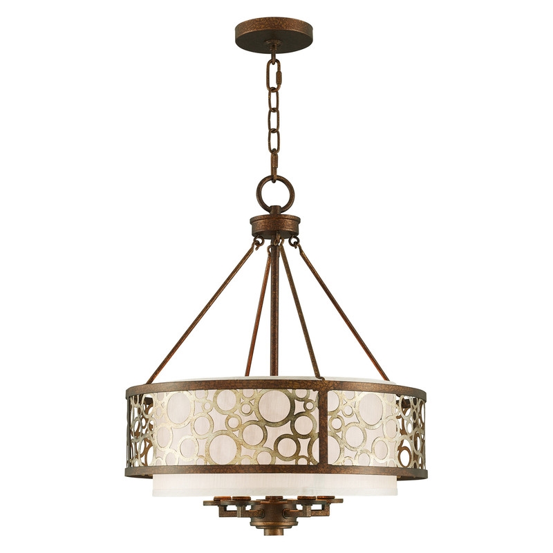 Livex Lighting Avalon Chandelier in Palacial Bronze with Gilded Accents