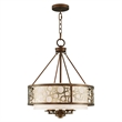 Livex Lighting Avalon Chandelier in Palacial Bronze with Gilded Accents