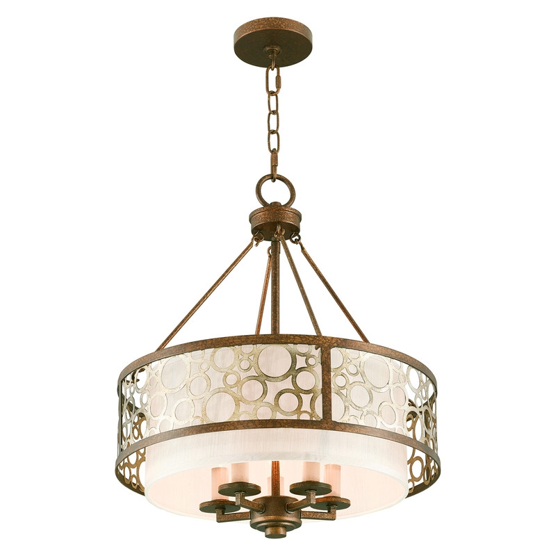 Livex Lighting Avalon Chandelier in Palacial Bronze with Gilded Accents