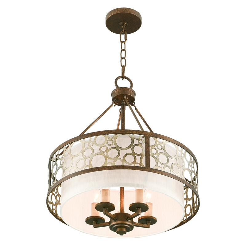 Livex Lighting Avalon Chandelier in Palacial Bronze with Gilded Accents