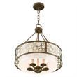 Livex Lighting Avalon Chandelier in Palacial Bronze with Gilded Accents
