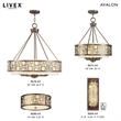 Livex Lighting Avalon Chandelier in Palacial Bronze with Gilded Accents