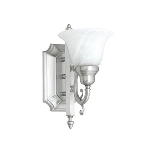 livex lighting french regency bath light in brushed nickel
