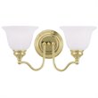 Livex Lighting Essex 2 Bath Light in Polished Brass