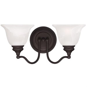 Livex Lighting Essex 2 Bath Light in Bronze