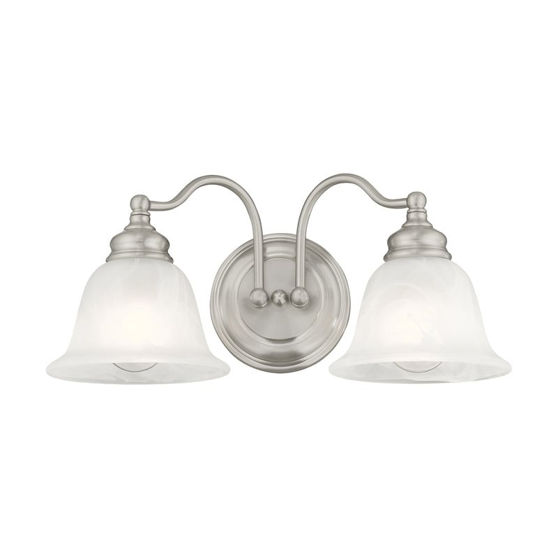 Livex Lighting Essex 2 Bath Light in Brushed Nickel