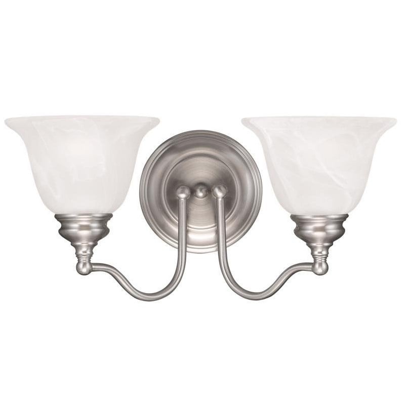 Livex Lighting Essex 2 Bath Light in Brushed Nickel