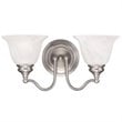 Livex Lighting Essex 2 Bath Light in Brushed Nickel