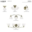 Livex Lighting Essex Bath Light in Antique Brass
