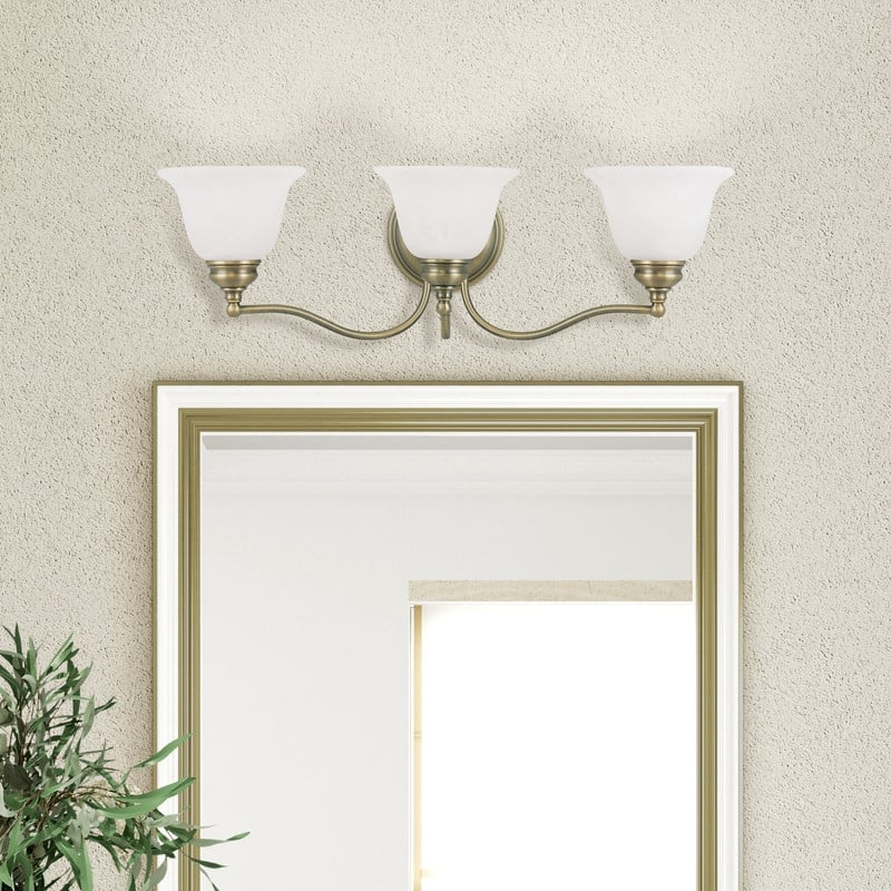 Livex Lighting Essex Bath Light in Antique Brass