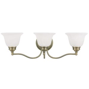 Livex Lighting Essex Bath Light in Antique Brass