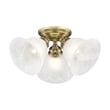 Livex Lighting Essex Ceiling Mount in Antique Brass