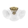 Livex Lighting Essex Ceiling Mount in Antique Brass