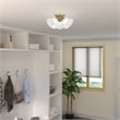 Livex Lighting Essex Ceiling Mount in Antique Brass