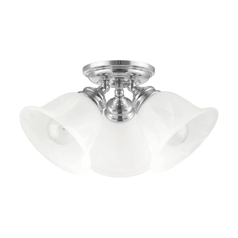 Livex Lighting Essex Ceiling Mount in Chrome